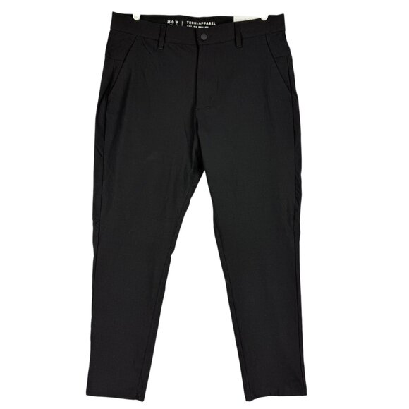 Projek Raw Mens Breathable dri:flex 360 Nylon Stretch Black Tech Pants 34x30 NWT - Picture 1 of 11